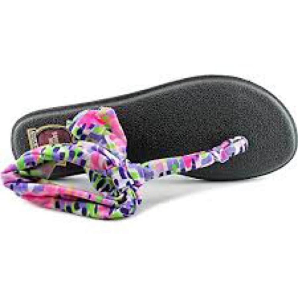 Sanuk Women's Yoga Sling Back Sandal Ella Print Colorful Shoe 1013332 Size 6
